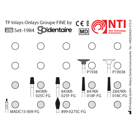 Set 1984 - TP Inlays-Onlays Groupe FINE - NTI
